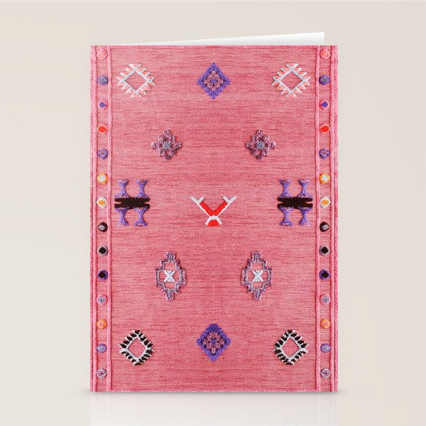 Lovely Pink Oriental Traditional Moroccan Handmade Printable Style  Stationery Card Gallery Image 2