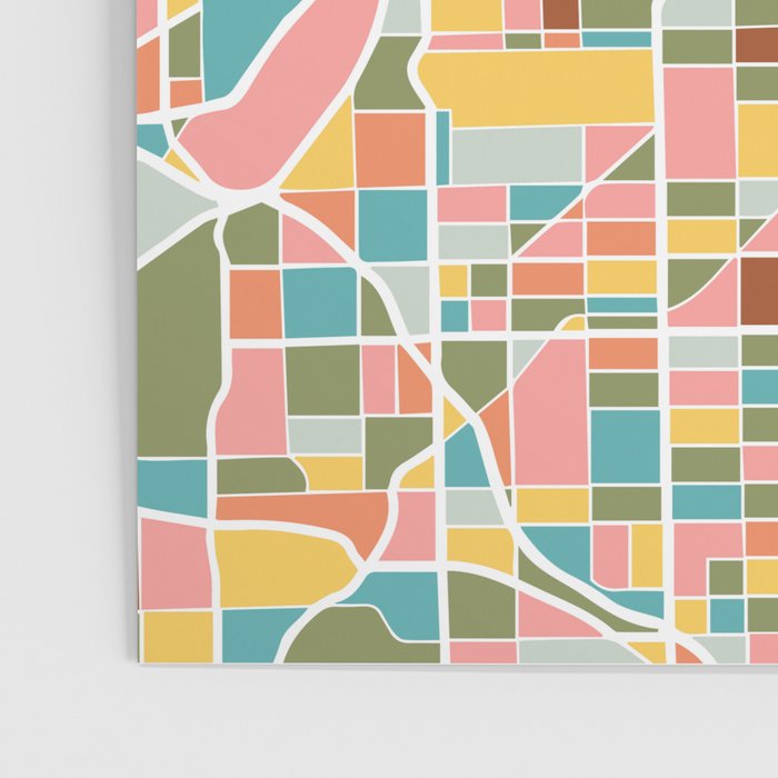 Chicago Map Art Poster Gallery Image 3