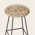 Chicago Map Art Stool Gallery Image 2