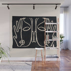 Two Faces Wall Mural Gallery Image 1