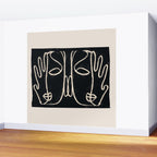 Two Faces Wall Mural Gallery Image 2