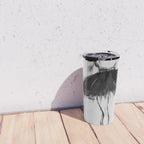 Ballerina, black white, pastel, charcoal Travel Mug Gallery Image 4