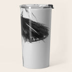 Ballerina, black white, pastel, charcoal Travel Mug Gallery Image 2