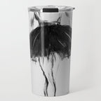 Ballerina, black white, pastel, charcoal Travel Mug Gallery Image 1