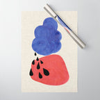 Blue Rain Clouds Wrapping Paper Gallery Image 1