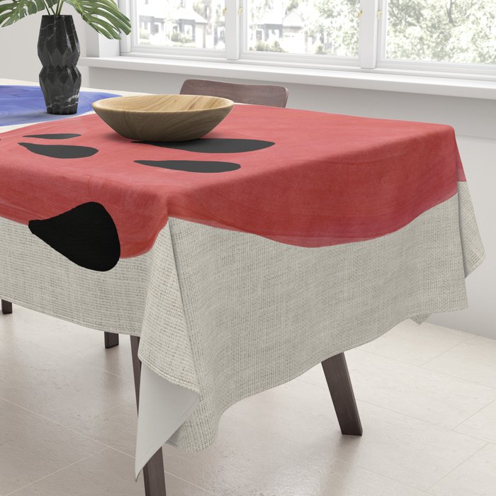 Blue Rain Clouds Tablecloth Gallery Image 3
