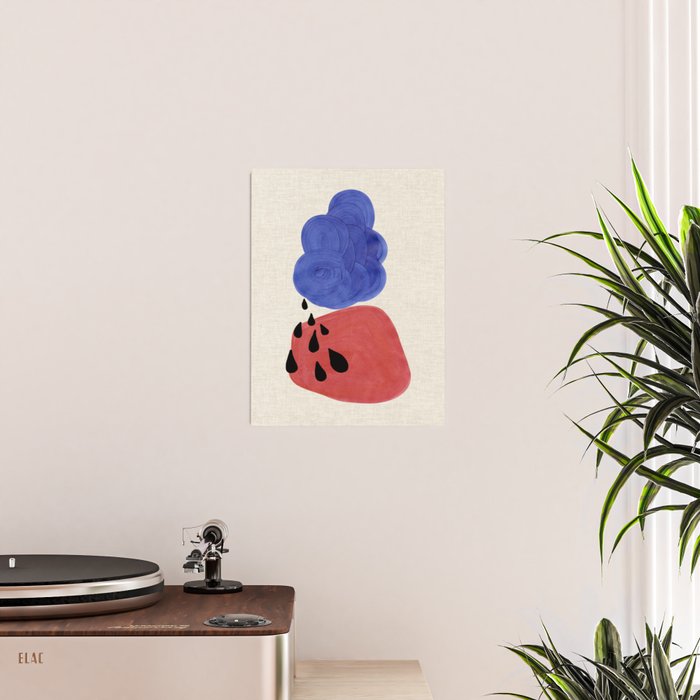 Blue Rain Clouds Poster Gallery Image 2