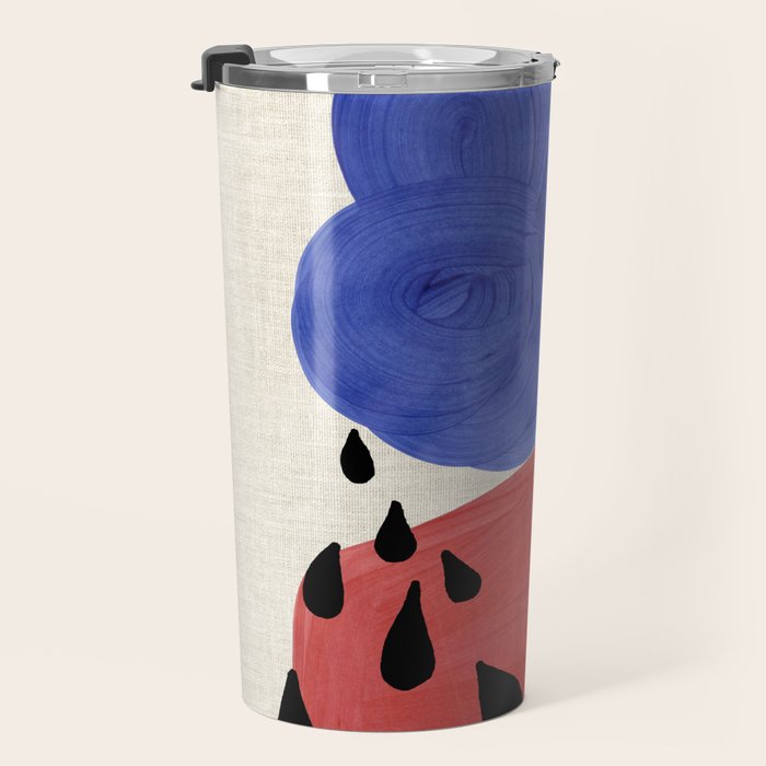 Blue Rain Clouds Travel Mug Gallery Image 3