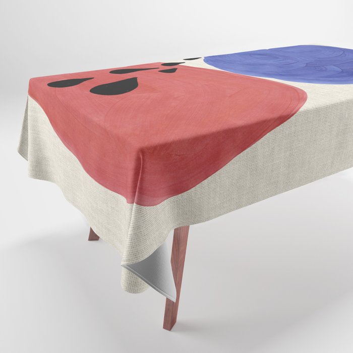 Blue Rain Clouds Tablecloth Gallery Image 1