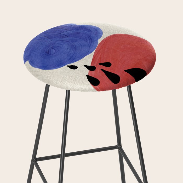 Blue Rain Clouds Stool Gallery Image 2