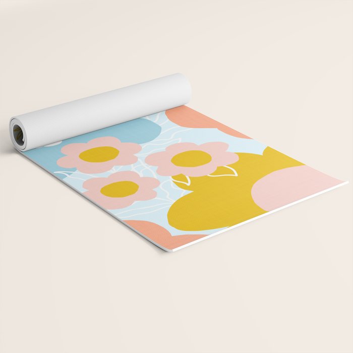 Bohemian bloom Yoga Mat Gallery Image 2
