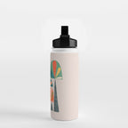 Quirky retro palm trees Water Bottle Gallery Image 2