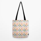 Colorful Triangle Stamp Pattern Tote Bag Gallery Image 2