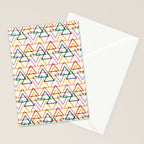 Colorful Triangle Stamp Pattern Stationery Card Gallery Image 2