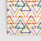 Colorful Triangle Stamp Pattern Poster Gallery Image 3