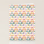 Colorful Triangle Stamp Pattern Stationery Card Gallery Image 2
