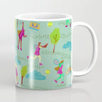 Let's Play Tennis in Soft Green Coffee Mug Gallery Image 1