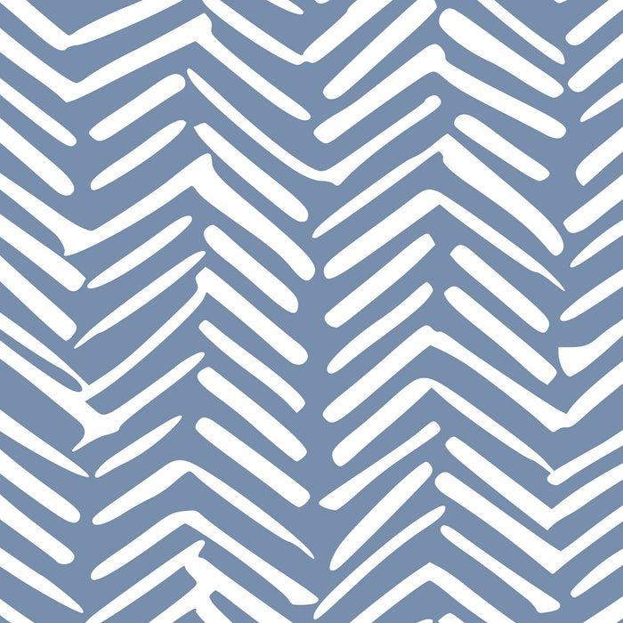 Abstract Herringbone Pattern, Rustic, Blue and White Coffee Mug Gallery Image 2