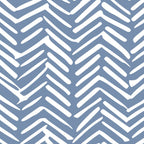 Abstract Herringbone Pattern, Rustic, Blue and White Coffee Mug Gallery Image 2