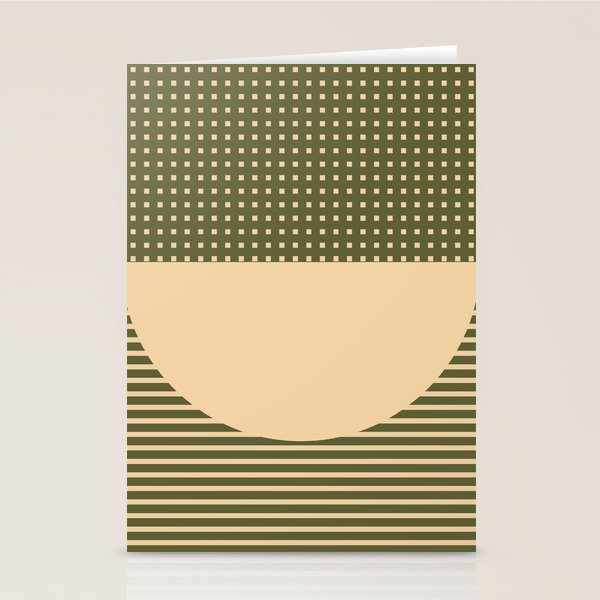 Geometric Spring Abstract - Pantone Warm color Stationery Card Gallery Image 2