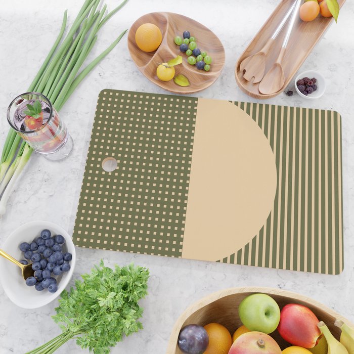 Geometric Spring Abstract - Pantone Warm color Cutting Board Gallery Image 2