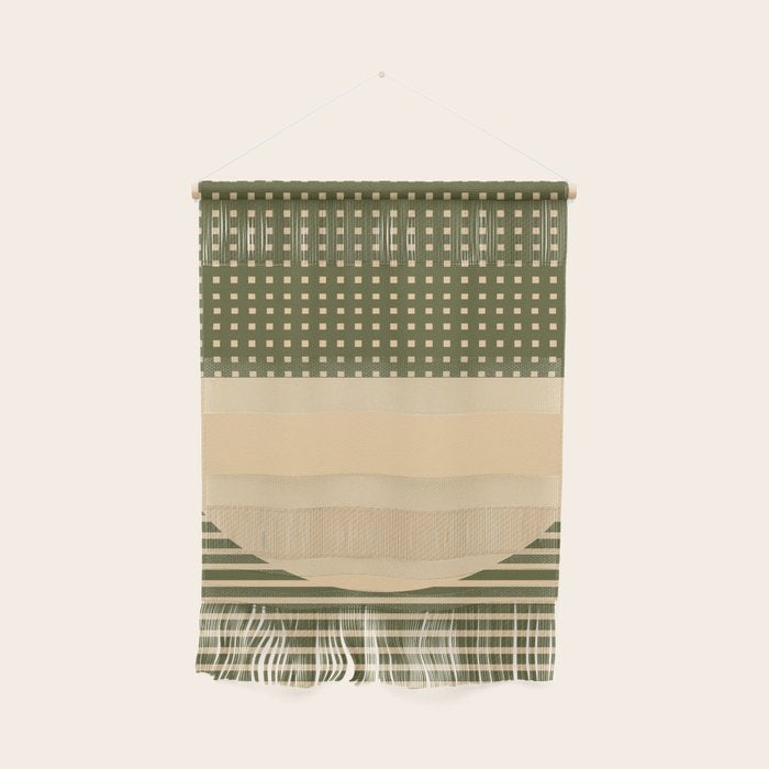 Geometric Spring Abstract - Pantone Warm color Wall Hanging Gallery Image 1
