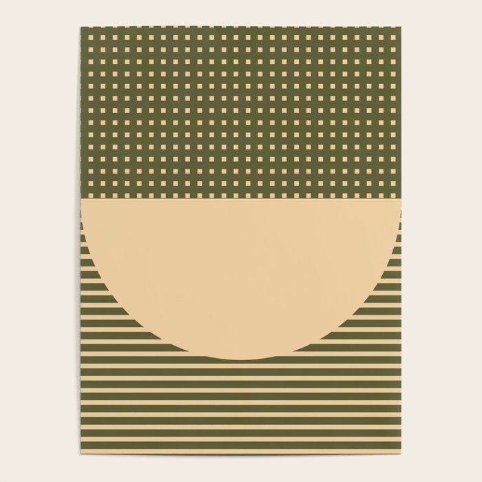 Geometric Spring Abstract - Pantone Warm color Poster Gallery Image 4