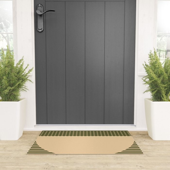Geometric Spring Abstract - Pantone Warm color Welcome Mat Gallery Image 3