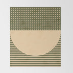 Geometric Spring Abstract - Pantone Warm color Throw Blanket Gallery Image 2