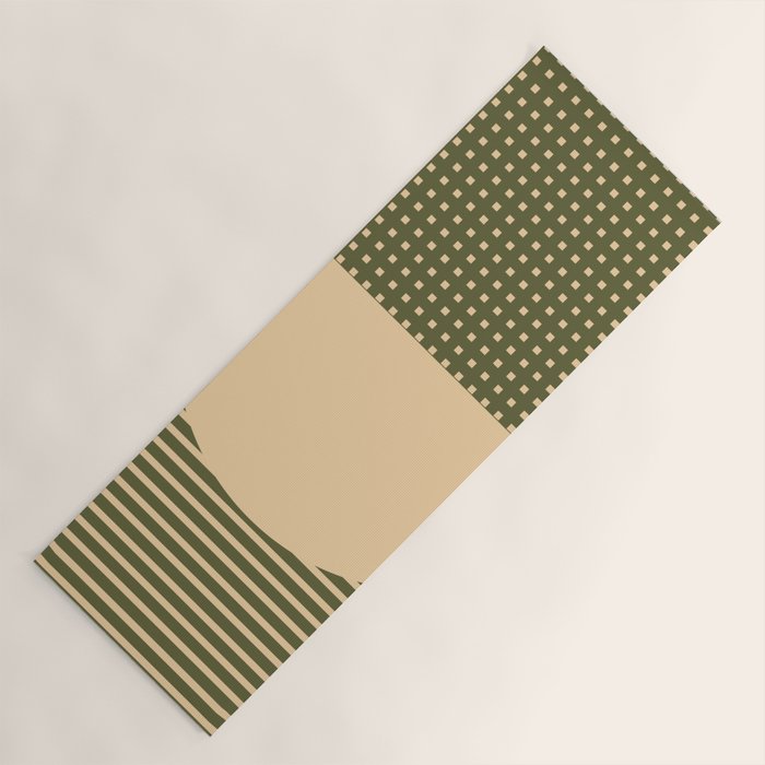 Geometric Spring Abstract - Pantone Warm color Yoga Mat Gallery Image 1