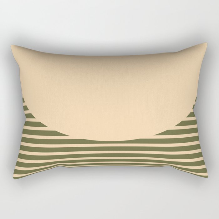 Geometric Spring Abstract - Pantone Warm color Rectangular Pillow Gallery Image 2