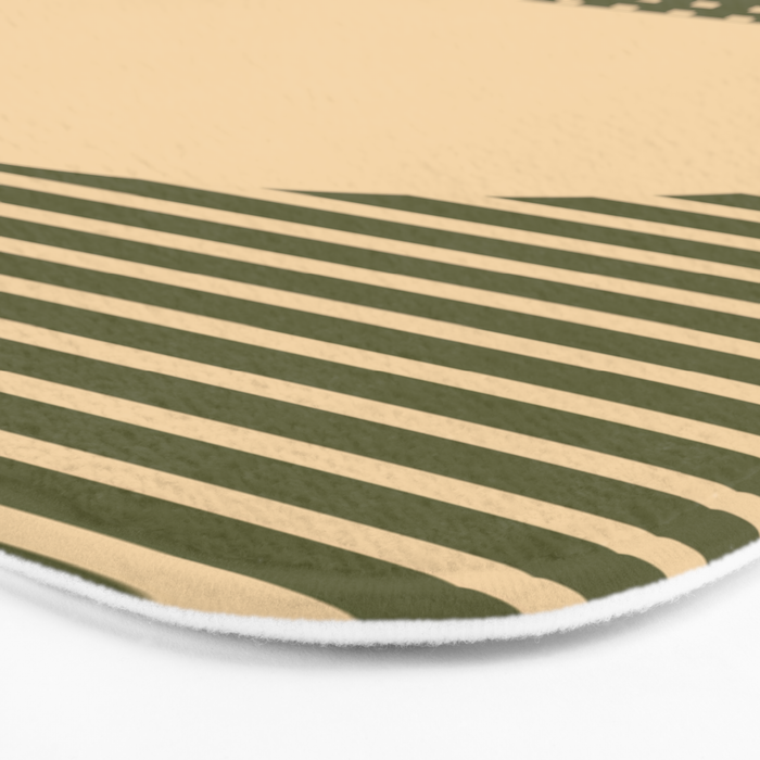 Geometric Spring Abstract - Pantone Warm color Bath Mat Gallery Image 3