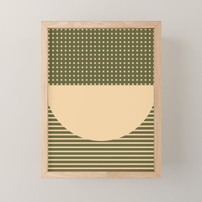 Geometric Spring Abstract - Pantone Warm color Mini Art Print Gallery Image 1
