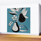 Line Art Pears 1 Wall Mural Gallery Image 2