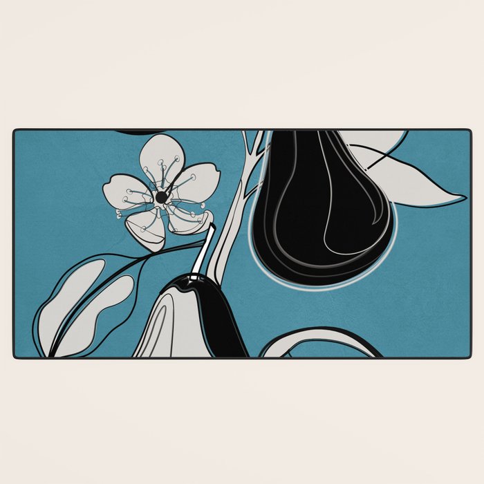 Line Art Pears 1 Desk Mat Gallery Image 3
