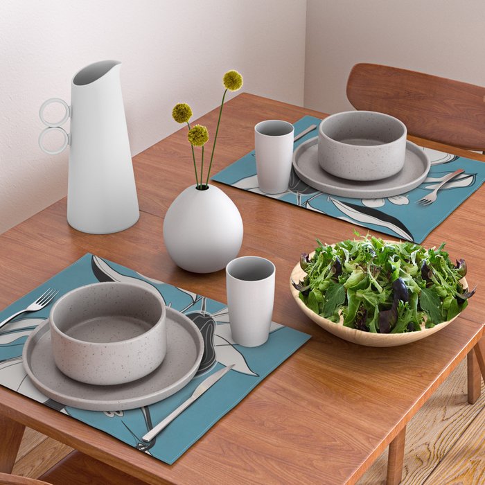 Line Art Pears 1 Placemat Gallery Image 2
