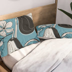 Line Art Pears 1 Pillow Sham Gallery Image 2