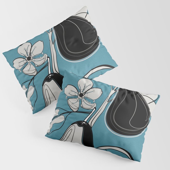 Line Art Pears 1 Pillow Sham Gallery Image 1