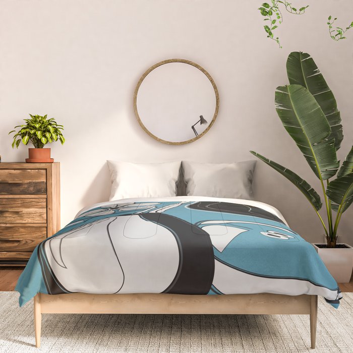 Line Art Pears 1 Comforter Gallery Image 3