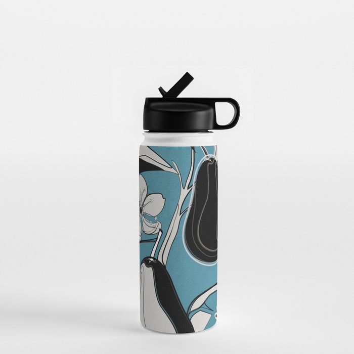 Line Art Pears 1 Water Bottle Gallery Image 1