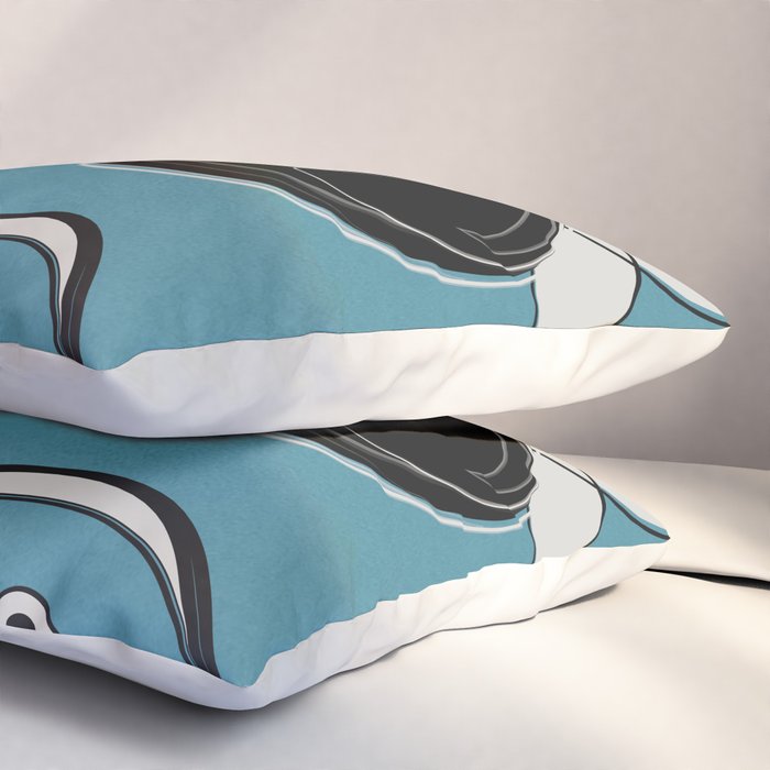 Line Art Pears 1 Pillow Sham Gallery Image 3