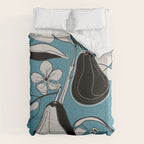 Line Art Pears 1 Duvet Cover Gallery Image 6