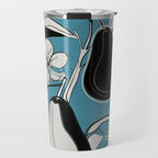 Line Art Pears 1 Travel Mug Gallery Image 1