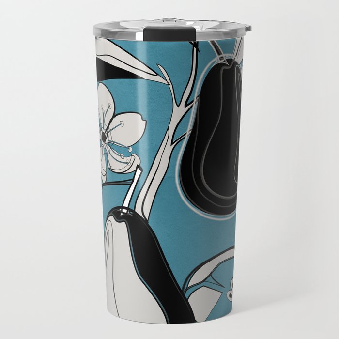 Line Art Pears 1 Travel Mug Gallery Image 1