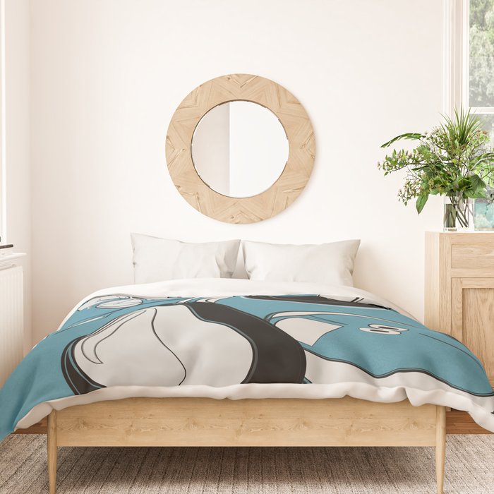 Line Art Pears 1 Duvet Cover Gallery Image 3