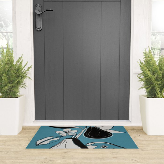 Line Art Pears 1 Welcome Mat Gallery Image 3