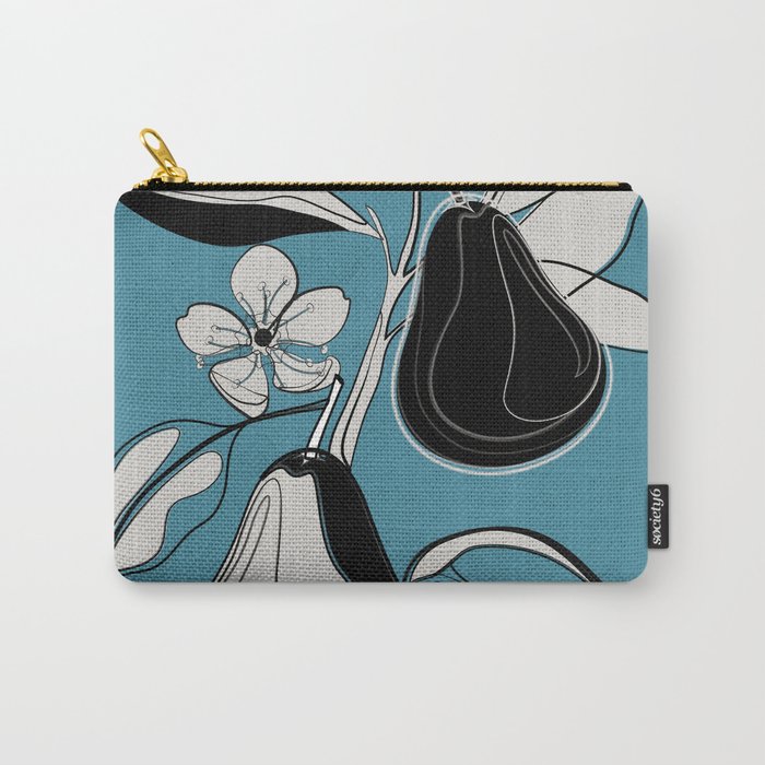Line Art Pears 1 Carry All Pouch Gallery Image 1