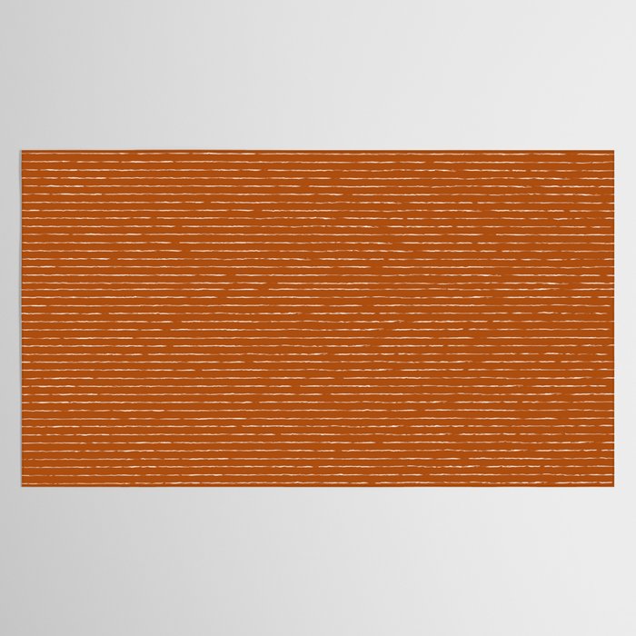 Lines (Rust) Tablecloth Gallery Image 2