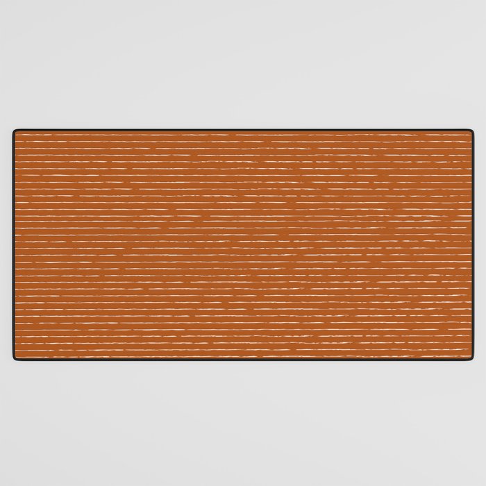 Lines (Rust) Desk Mat Gallery Image 3
