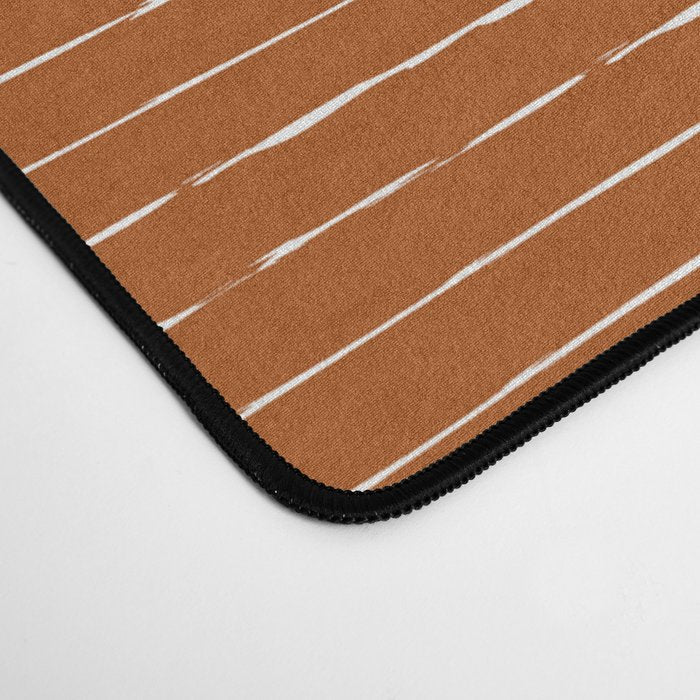 Lines (Rust) Desk Mat Gallery Image 4